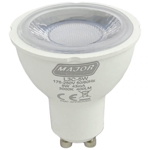 400 Lm/5W Non-Dimmable LED GU10 Lamp