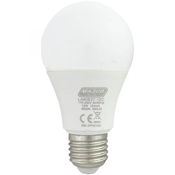 1000 Lm/12W Non-Dimmable LED E27 Lamp