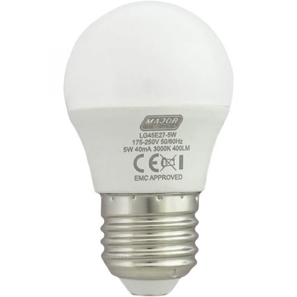 320 Lm/5W Non-Dimmable LED G45 Lamp